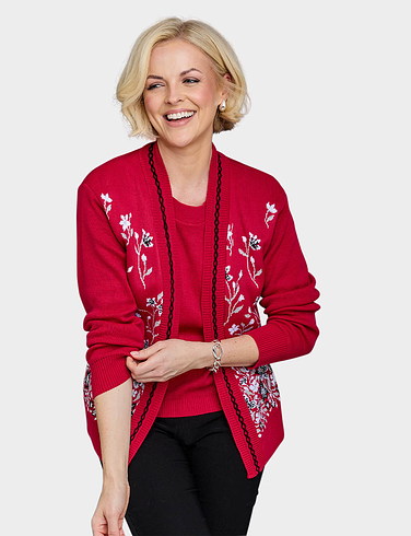 Jacquard Mock Twin Set - LD489